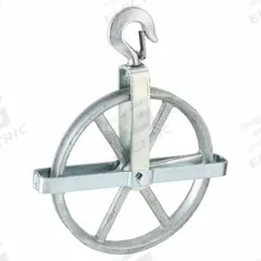 PEERLESS Pulley Block: Swivel, Lifting/Pulling, 1,000 lb Working Load Limit, Fibrous Rope, Sleeve (MPN 5-00-053195-). Key specifications — Product Type: Well Wheel Pulley Block; Brand: PEERLESS; Compatible Rope Type: Fibrous Rope; Pulley Type: Swivel; Attachment Type: Swivel Hook; Operation: Pulling; Bearing Type: Sleeve; Finish: Galvanized.