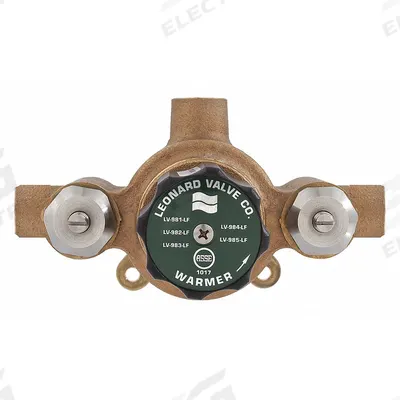 LEONARD VALVE Thermostatic Mixing Valve: 3/4 in Inlet Connection Size - Point-of-Source Mixing Valves