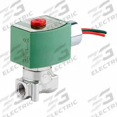 REDHAT Solenoid Valve: 2-Way, Normally Closed, 120V AC, Explosion Proof/Watertight, High Flow (MPN EF8263H332V1V 120/60). Key specifications — Brand: REDHAT; Voltage: 120V AC; Coil Enclosure: Explosion Proof.