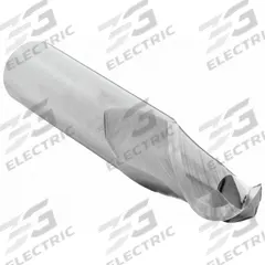 CLEVELAND Ball End Mill: Carbide, 2 Flute, 1/2" Mill Dia, 5/8" LOC, 2-1/2" OAL (MPN C60955)