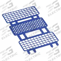 Tube Rack: Polypropylene, Blue, (60) Wells, 60 Compartments, Benchtop (MPN HS243077B). Key specifications — Material: Polypropylene; Mounting Location: Benchtop; Color: Blue; Product Type: Test Tube Rack; Total Holding Capacity: (60) Wells; Brand: HEATHROW SCIENTIFIC.