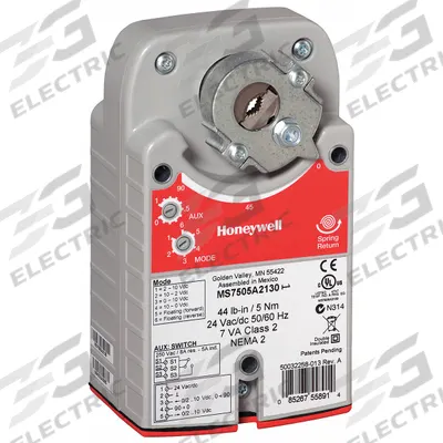Honeywell Actuator: Ball Valves/Butterfly Valves/Cage Valves/Dampers/Globe Valves, On/Off - Fail-Safe Actuators with Spring Return
