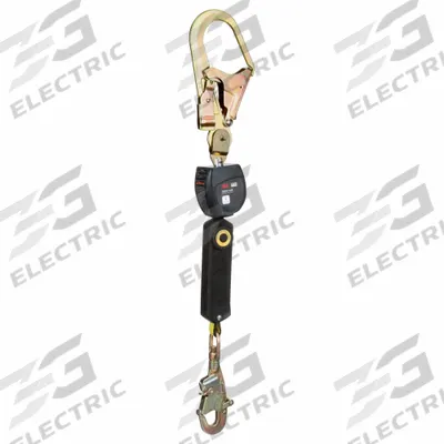 3M DBI-SALA Self Retracting Lifeline: Steel Rebar Hook Anchor, Harness Steel Snap Hook - Mounted SRLs