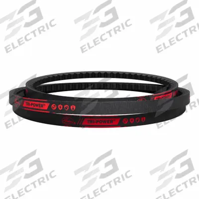 GATES Cogged V-Belt: BX300, 301 in Outside Lg, 21/32 in Top Wd, 13/32 in Thick - BX Section V-Belts