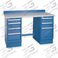 LISTA Workbench: Fixed Ht, Laminate, 72 in x 30 in, 1,000 lb Overall Load Capacity, Blue (MPN XSTB43-72PT/BB). Key specifications — Brand: LISTA.