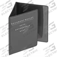 BELL Tri-Fold Document Wallet: Document Holder, Vinyl, Black, 7 in Overall Ht, 3 3/4 in Overall Lg (MPN 11003-8). Key specifications — Brand: BELL; Color: Black; Material: Vinyl.