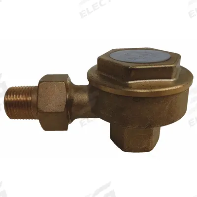 MEPCO Steam Trap: Brass Body, Angle Design, 1,200 lb/hr, 1/2 in FNPT Inlet - Brass Angle Thermostatic Steam Traps