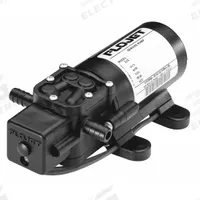 FLOJET Diaphragm Pump: Electric, RLFP222201D, Polypropylene, Santoprene, 2 Diaphragms, 24V DC, Viton. Key specifications — Housing Material: Polypropylene; Brand: FLOJET.