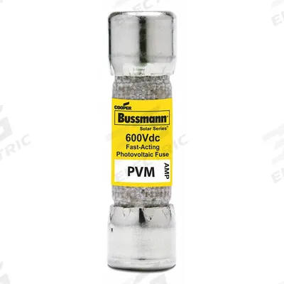 BUSSMANN Solar Fuse: PVM Series, Fast-Acting, 8 A - Fast-Acting Cylindrical Fuses