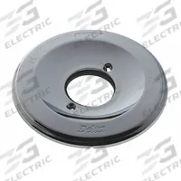 DELTA Escutcheon: For 13/14 Series, Stainless Steel, Chrome Finish, 6 7/8 in Overall Wd (MPN RP19809). Key specifications — Finish: Chrome; Compatible Series: 13; Brand: DELTA.