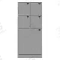 SENTINEL Law Enforcement Evidence Locker: Non-Pass-Through Backing, Slam Latch, 5 Compartments, Gray (MPN 05AA-NPT). Key specifications — Brand: SENTINEL; Product Ships: Assembled; Color: Gray.
