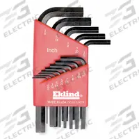 EKLIND Hex Key Set: 11 - 15 Pieces, Bright-Hex-L Short, L, SAE, Std End, Short, 13 Pieces, Holder (MPN 11113). Key specifications — attr1205553: Not Tether Capable; attr1205554: EKLIND; attr1205568: Bright; attr1293176: 11 - 15 Pieces.