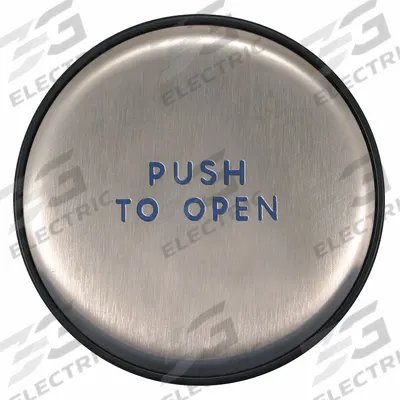 BEA Exit Push Button: 6 in Ht, 1 in Dp, 6 in Wd, ADA Compliant, Plastic/Stainless Steel - Push-to-Exit Buttons