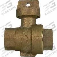 A.Y. MCDONALD Manual Two-Way Ball Valve: 1 1/4 in Pipe Size, FNPT x FNPT, 300 psi Max Op Pressure (MPN 76105 1-1/4"). Key specifications — Brand: A.Y. MCDONALD; Handle Material: Brass; Handle Type: Tee; Standards: UNS; Connection Type: FNPT x FNPT.