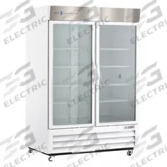 AMERICAN BIOTECH SUPPLY Chromatography Refrigerator: 49 cu ft, Upright, 1°C to 10°C, Swing Glass (MPN ABT-HC-CS-49). Key specifications — Door Opening Style: Right; Color: White; Alarm Type: Temperature; Manufacturer Part Number: ABT-HC-CS-49; Brand: AMERICAN BIOTECH SUPPLY; Product Type: Chromatography Refrigerator; Door Type: Swing Glass; Refrigerant Type: R-290.