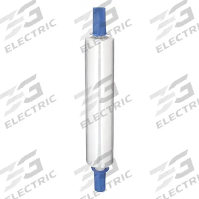 GOODWRAPPERS Stretch Wrap Film: 80 ga Gauge, 15 in Overall Wd, 1,000 ft Overall Lg, Clear - Handle with Brake Stretch Wrap