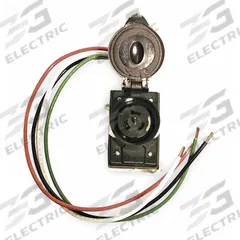SOUTHWIRE Prewired Receptacle: 125/250V AC, CS6369, Bare Wire, 6 AWG Wire Size, 4 Wires (MPN SR50). Key specifications — Connector End Connection Type: CS6369; Plug End Connection Type: Bare Wire; Voltage Rating: 125/250V AC; Wire Size: 6 AWG; Brand: SOUTHWIRE.