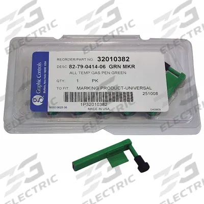 GRAPHIC CONTROLS Pen: Pens, MP-Marking, Green, 82-79-0414-06 - GREEN TEMPERATURE PENS, Broad - Circular Chart Recorder Pens