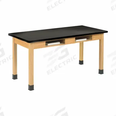DIVERSIFIED SPACES Compartment Table: 24 in Overall Wd, 30 in Overall Ht, 5 ft Overall Lg - Fixed-Height Epoxy Surfaced Lab Tables