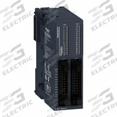 SCHNEIDER ELECTRIC Discrete Output Module: (32) Transistor Out (MPN TM3DQ32TK). Key specifications — Manufacturer Part Number: TM3DQ32TK; Power Required: 24V DC; Product Type: Discrete Output Module; Series: M241; Number and Type of Outputs: (32) Transistor; Mounting Style: Panel.