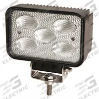 ECCO Vehicle Work Light: Rectangular, Flood, LED, Bolt, Pigtail, Universal, Surface Mount, Black (MPN EW2501). Key specifications — Housing Color: Black; Brand: ECCO; Mount Type: Bolt; Electrical Connection: Pigtail; Installation Type: Permanent.