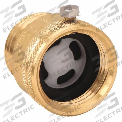 CASH ACME Vacuum Breaker: Female NST x Male NST, For Water Media, 180°F, Brass, Back-Siphonage - Lead-Free Hose Bibb Vacuum Breakers
