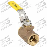 APOLLO Manual Two-Way Ball Valve: 1/2 in, Bronze, Straight, FNPT x FNPT, 600 psi Max. Pressure (CWP) (MPN 7010327). Key specifications — Brand: APOLLO; Handle: Locking Lever.
