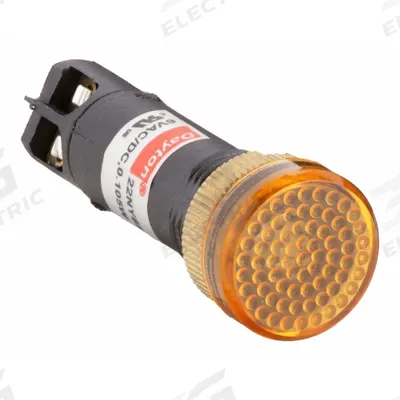 Dayton Raised Panel Light: 12 mm Panel Mounting Hole Dia, LED - LED Indicator Pilot Lights