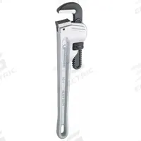 ROTHENBERGER One-Handed Pipe Wrench: Aluminum, 3 in Jaw Capacity, Serrated, 24 in Overall Lg, I-Beam (MPN 70162). Key specifications — attr309808: I-Beam; attr309815: Aluminum; attr324941: ROTHENBERGER.