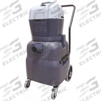 NILFISK Shop Vacuum: Wet/Dry, HEPA Rated, 12 gal Tank Size, Plastic, 2 in Hose Dia, 130 cfm Air Flow (MPN 107412640). Key specifications — Bag/Cartridge Material: Cloth; Tank Material: Plastic; Standards: DOP Tested HEPA Filter; Brand: NILFISK.