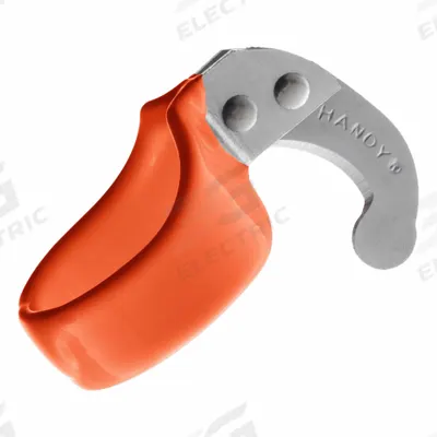 HANDY Ring Knife: 4 in Overall Lg, Steel, 1/2 in Blade Projection Lg, Orange - Ring Cutters