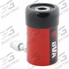 BVA HYDRAULICS Hollow Hydraulic Ram: 12 ton Nominal Capacity, 1 5/8 in Nominal Stroke Lg, 2.00 in (MPN HC1202XT). Key specifications — attr1099385: 2.00 in.