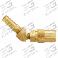 PARKER Hydraulic Quick Connect Hose Coupling: 3/8 in Coupling Size, Brass, 22.71 lpm Max. Flow Rate (MPN PC328). Key specifications — Body Material: Brass; Brand: PARKER.
