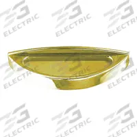 ACCURATE Pull Handle: Threaded Holes, Brass, Gold, 2.88 in Mounting Hole Center to Center, 0.5 in (MPN CP-CAB US3). Key specifications — Brand: ACCURATE; Projection Type: Non-Recessed; Material: Brass; Finish: Bright Brass; Color: Gold; Folding Type: Fixed; Mounting Type: Threaded Holes; Grip Thickness: 0.5 in.