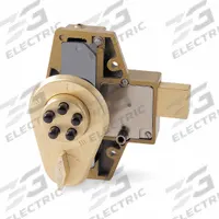 SIMPLEX Mechanical Push Button Deadbolt: 1 1/2 in Door Thick - Max, Push Button, Brass (MPN 902-04)
