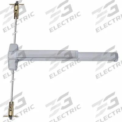 VON DUPRIN Exit Device: Aluminum (MPN QEL9947EO 3 US28) - Concealed Vertical Rod Push Bars