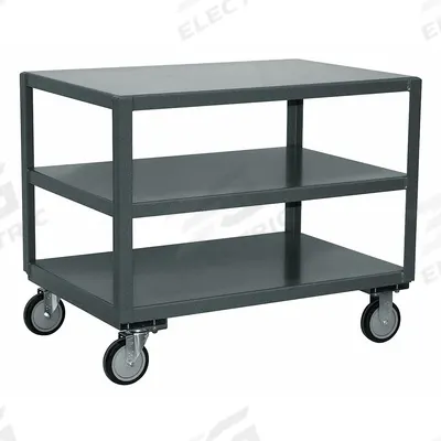 JAMCO Work Table: Fixed Ht, Steel, 36 in x 36 in - Steel-Top Mobile Worktables