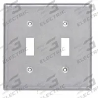 RACO Electrical Box Cover: 2 Gangs, Open, For Square Box Shape, Galvanized Steel, 1/2 in Overall Dp (MPN 871). Key specifications — Brand: RACO; For Box Shape: Square; Material: Galvanized Steel; Cover Design: Open.
