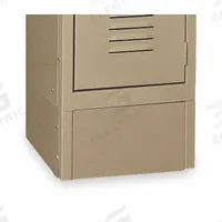 APPROVED VENDOR Front Base: 18 in x 18 in x 6 in, 18 in Footplate Wd, Front, 1 Bases/Pedestal, Steel (MPN 4RZR7). Key specifications — attr65850: 4RZR7; attr65853: APPROVED VENDOR; attr114203: Powder Coated; attr114204: Hardware; attr114205: Steel; attr114211: Front Base; attr114196: Tan; attr114193: Front.