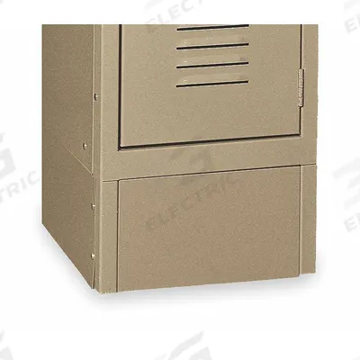 APPROVED VENDOR Front Base: 18 in x 18 in x 6 in, 18 in Footplate Wd, Front, 1 Bases/Pedestal - Base Components & Kits for Standard Lockers