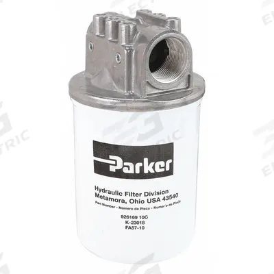 Parker Hydraulic Spin-on Filter: 50 gpm Max. Flow, 150 psi Max. Pressure - Single Head Return Line Hydraulic Filters
