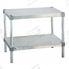 NEW AGE INDUSTRIAL Fixed Height Work Table: Fixed Ht, Aluminum, 42 in x 15 in, Aluminum (MPN 21542ES24P). Key specifications — Brand: NEW AGE INDUSTRIAL; Unit Type: Not Expandable or Modular.