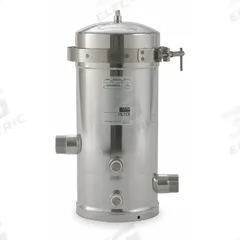 3M AQUA-PURE Water Filter Housing: 1 1/2 in, NPT, Male, 19 1/2 in Overall Ht, 12 in Overall Dia (MPN 4808713). Key specifications — Housing Material: 316L Stainless Steel; Housing Color: Silver; Brand: 3M AQUA-PURE.