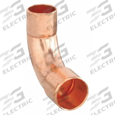 NIBCO Sweat Fitting Elbow: 1 in CTS x 3/4 in CTS, Cup x FTG, Wrot Copper (MPN 607LTR 1X3/4) - Wrot Copper Tube Fittings