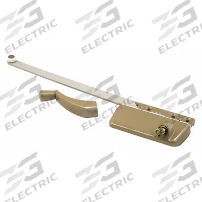 PRIME-LINE Window Operator: Crank, Handle Included, Left-Hand, Surface, Gold - Awning & Casement Window Operators & Handles