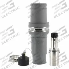 Single Pole Inline: Male, Gray, 1000V AC, 1,135 A, Crimp Tube Termination, 49 Series (MPN 49M77-GY). Key specifications — Gender: Male; Series: 49; Brand: LEVITON.