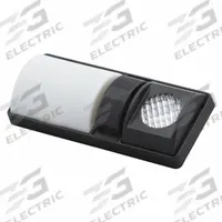 GROTE Dome Light: Rectangular, 12V DC, Incandescent, Clear, Black, 3 in Overall Ht, 7 in Overall Lg (MPN 61301). Key specifications — Lens Color: Clear; Mount Type: Screw; Electrical Connection: Blunt Cut; Housing Color: Black; Brand: GROTE; Operating Voltage: 12V DC; Mount Style: Surface.