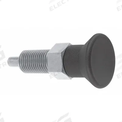 KIPP Indexing Plunger: Nonlocking, SS, 5/8"-11 Thread - Extended-Pin Pull-Knob Indexing Plungers
