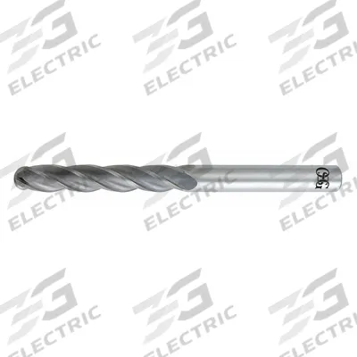 OSG Ball End Mill: Carbide, 4 Flute, 14 mm Mill Dia, 76 mm LOC, 153 mm OAL (MPN 484-5512-BN) - General Purpose Carbide Ball End Mills