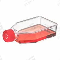 APPROVED VENDOR Plastic Flasks: Cell Culture, Polystyrene, 60 mL, 2.03 fl oz, Sterile (MPN TC-FLSK-75-V). Key specifications — Brand: APPROVED VENDOR; Graduated: Yes; Includes Closure: Yes.